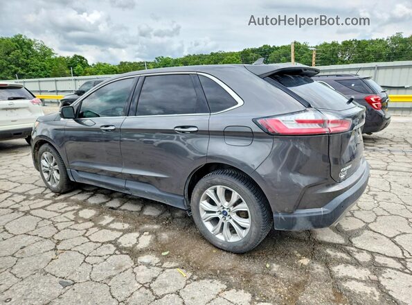 2FMPK3K99KBB42706 2019 FORD EDGE Gray Trasero izquierdo