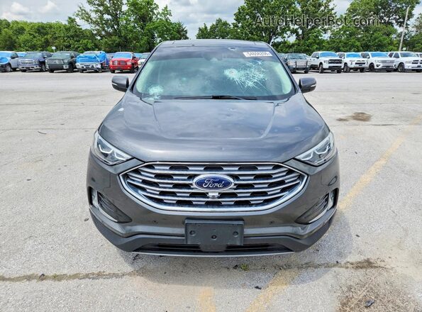 2FMPK3K99KBB42706 2019 FORD EDGE Gray Vista frontal