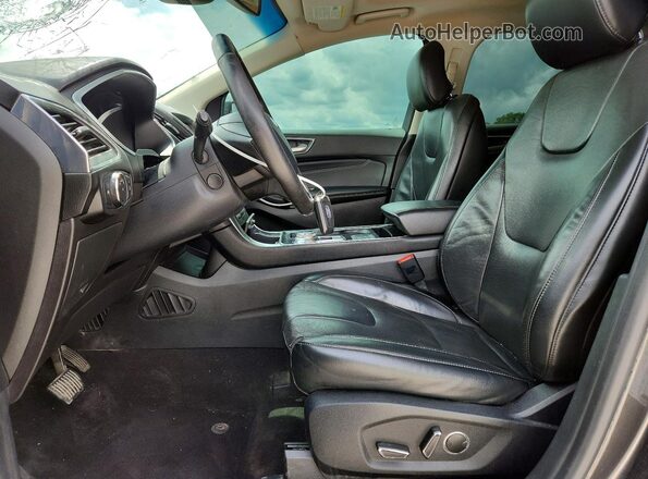 2FMPK3K99KBB42706 2019 FORD EDGE Gray Vista interior delantera