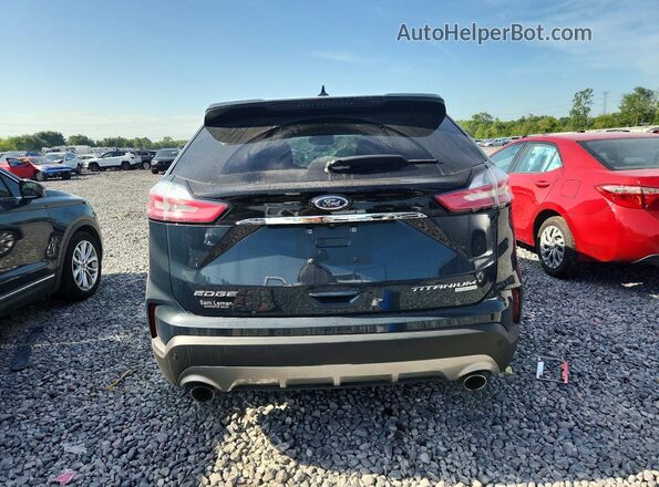 2FMPK3K99KBC10275 2019 FORD EDGE Blue Widok z tyłu