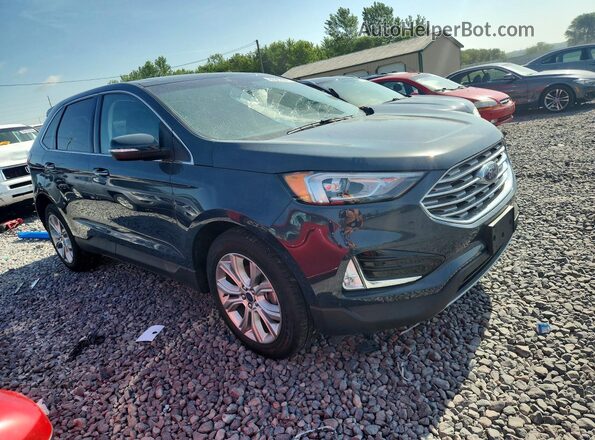 2FMPK3K99KBC10275 2019 FORD EDGE Blue Przód prawy