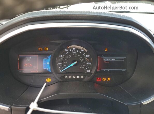 2FMPK3K9XGBB99603 2016 FORD EDGE Black Սարքավորումների վահանակի տեսք