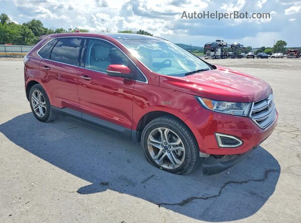 2FMPK3K9XHBB21694 2017 FORD EDGE Темно-бордовый Передняя правая четверть