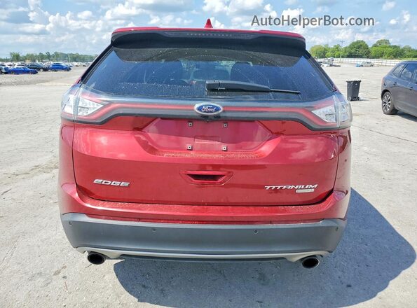 2FMPK3K9XHBB21694 2017 FORD EDGE Темно-бордовый Вид сзади