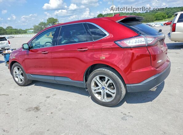 2FMPK3K9XHBB21694 2017 FORD EDGE Темно-бордовый Задняя левая четверть