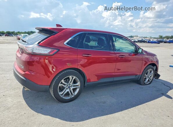 2FMPK3K9XHBB21694 2017 FORD EDGE Темно-бордовый Задняя правая четверть