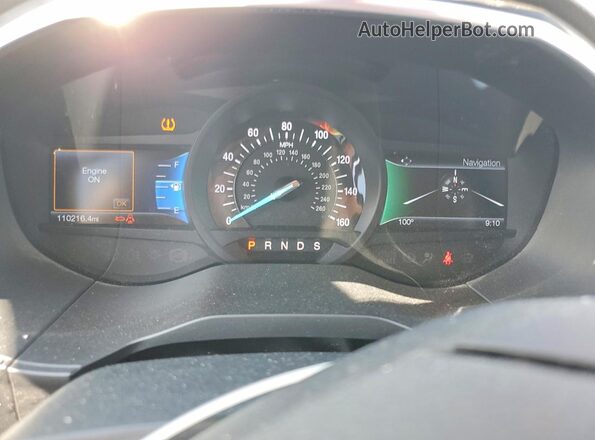 2FMPK3K9XHBB21694 2017 FORD EDGE Темно-бордовый Вид щитка приборов