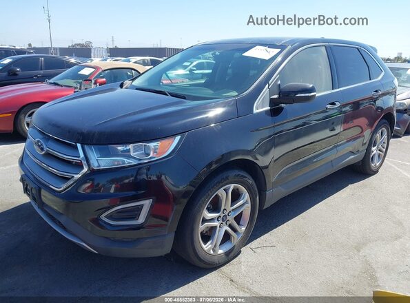 2FMPK3K9XHBB90191 2017 FORD EDGE Black Передня ліва чверть