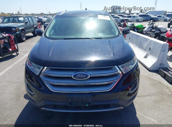 2FMPK3K9XHBB90191 2017 FORD EDGE Black Вид щитка приладів