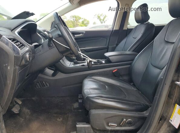 2FMPK3K9XJBB74093 2018 FORD EDGE Black წინა სალონის ხედი