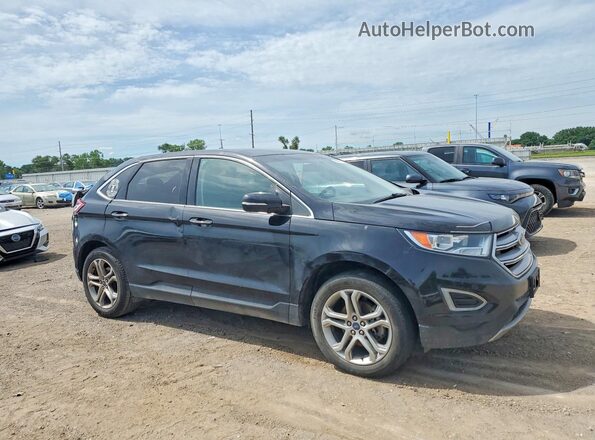 2FMPK3K9XJBB74093 2018 FORD EDGE Black წინა მარჯვენა