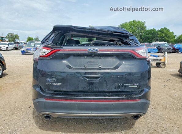 2FMPK3K9XJBB74093 2018 FORD EDGE Black უკანა ხედი