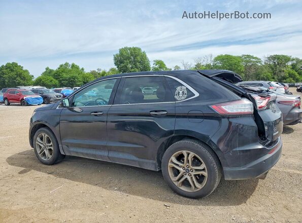 2FMPK3K9XJBB74093 2018 FORD EDGE Black უკანა მარცხენა