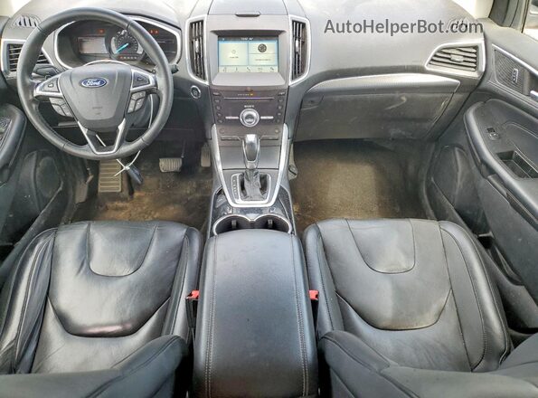 2FMPK3K9XJBB74093 2018 FORD EDGE Black წინა პანელის ხედი