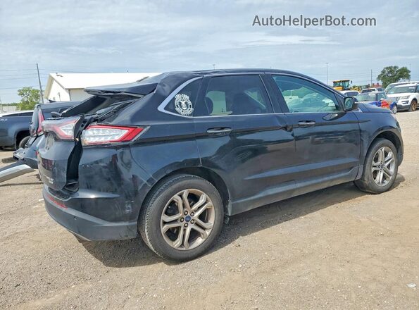 2FMPK3K9XJBB74093 2018 FORD EDGE Black უკანა მარჯვენა