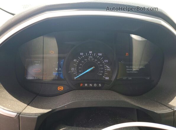 2FMPK3K9XKBB34730 2019 FORD EDGE Red Widok zestawu wskaźników