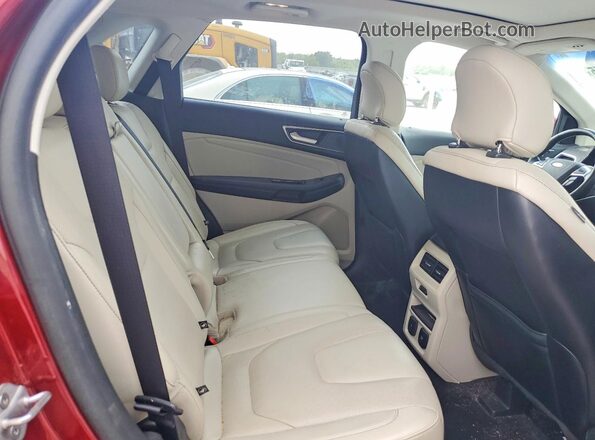 2FMPK3K9XKBB34730 2019 FORD EDGE Red Widok tylnych siedzeń