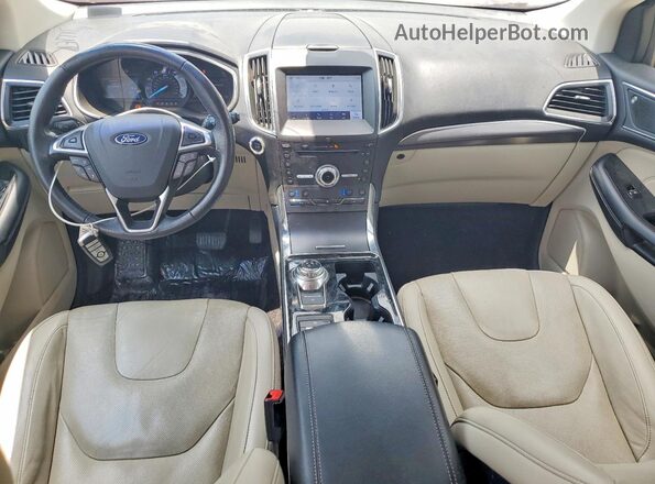 2FMPK3K9XKBB34730 2019 FORD EDGE Red Widok deski rozdzielczej