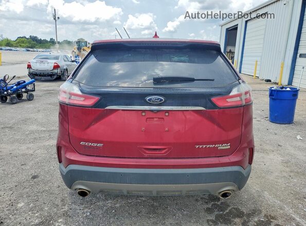 2FMPK3K9XKBB34730 2019 FORD EDGE Red Widok z tyłu