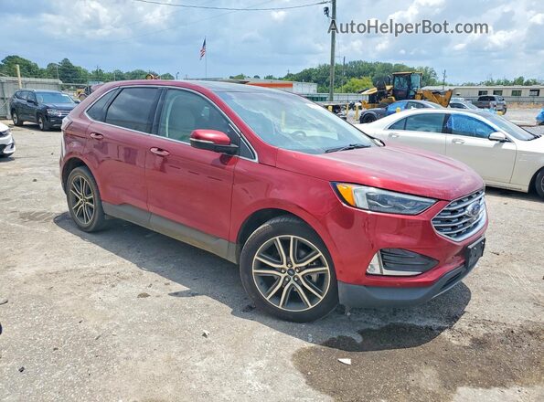 2FMPK3K9XKBB34730 2019 FORD EDGE Red Przód prawy