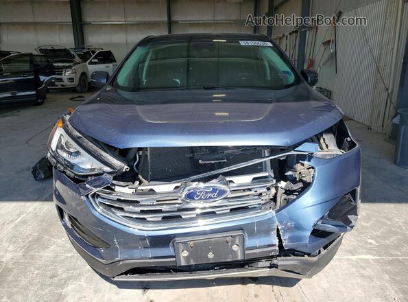 2FMPK3K9XKBB61457 2019 FORD EDGE Blue Widok z przodu