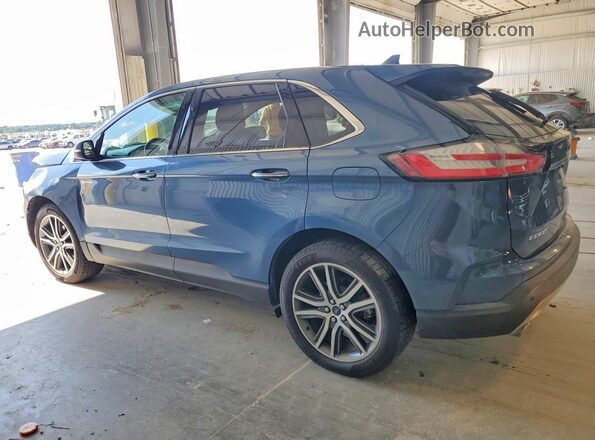 2FMPK3K9XKBB61457 2019 FORD EDGE Blue Tył lewy