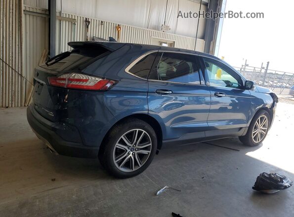 2FMPK3K9XKBB61457 2019 FORD EDGE Blue Tył prawy