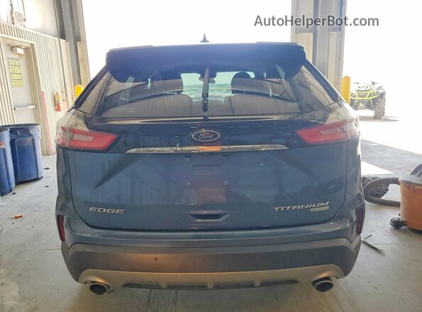 2FMPK3K9XKBB61457 2019 FORD EDGE Blue Widok z tyłu