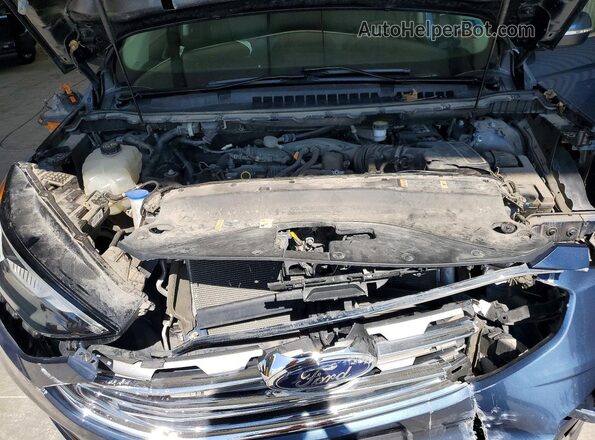 2FMPK3K9XKBB61457 2019 FORD EDGE Blue Widok wnętrza z tyłu