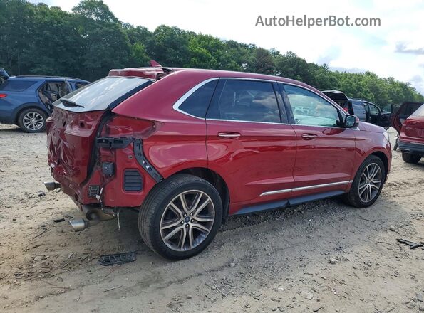 2FMPK3K9XKBC57346 2019 FORD EDGE Red Հետևի աջ