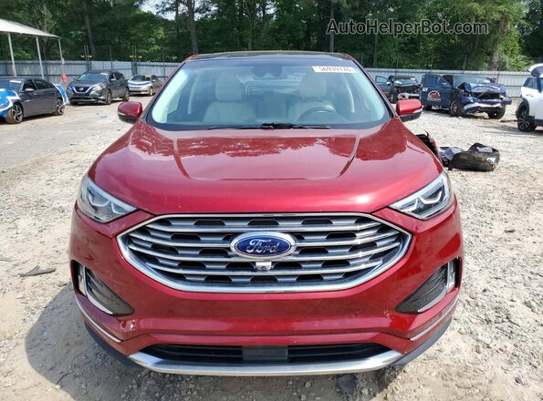 2FMPK3K9XKBC57346 2019 FORD EDGE Red Դիմացի տեսք