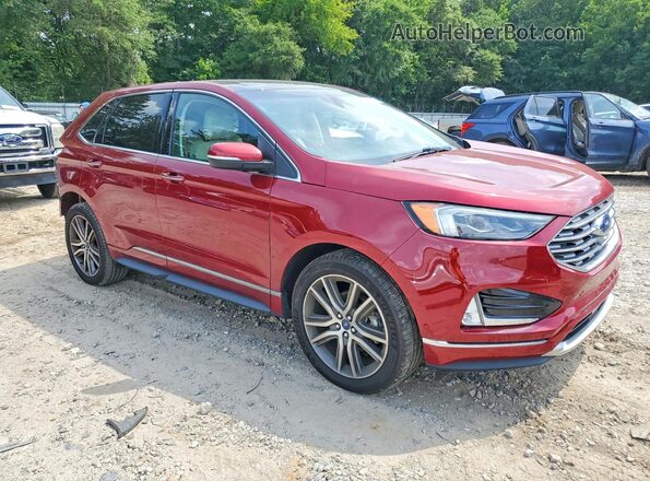2FMPK3K9XKBC57346 2019 FORD EDGE Red Առջևի աջ