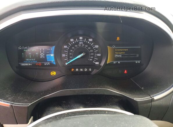 2FMPK3K9XLBA84834 2020 FORD EDGE Red Vista del cuadro de instrumentos