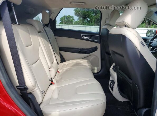 2FMPK3K9XLBA84834 2020 FORD EDGE Red Vista de los asientos traseros