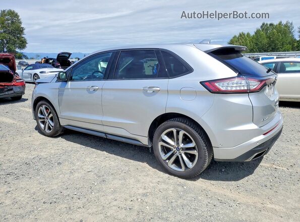 2FMPK4AP0HBB43998 2017 FORD EDGE Silver Задня ліва чверть