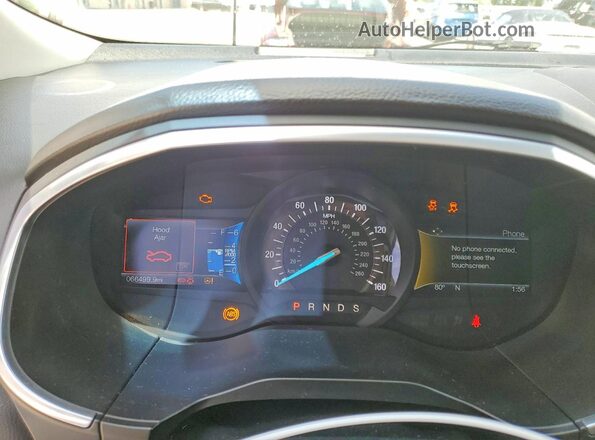 2FMPK4AP0HBB43998 2017 FORD EDGE Silver Вид щитка приладів