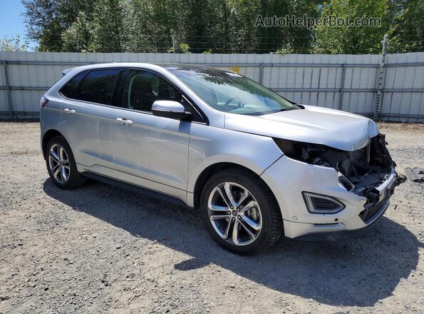 2FMPK4AP0HBB43998 2017 FORD EDGE Silver Передня права чверть