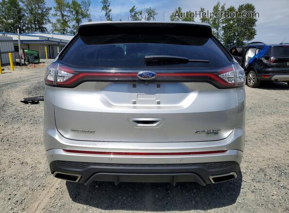 2FMPK4AP0HBB43998 2017 FORD EDGE Silver Вид ззаду