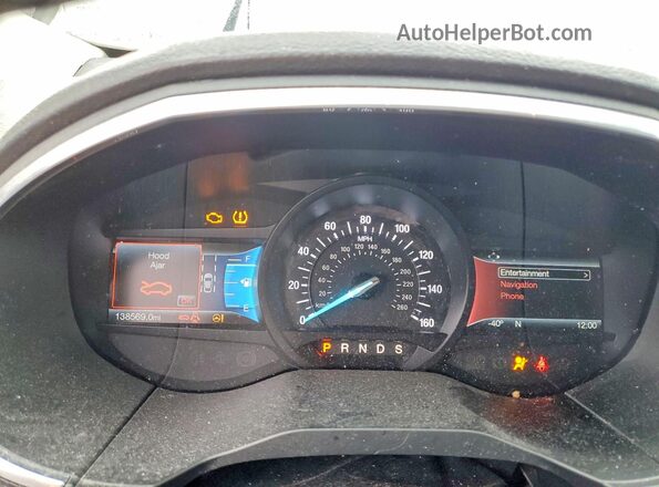 2FMPK4AP1GBB03024 2016 FORD EDGE Blue Սարքավորումների վահանակի տեսք