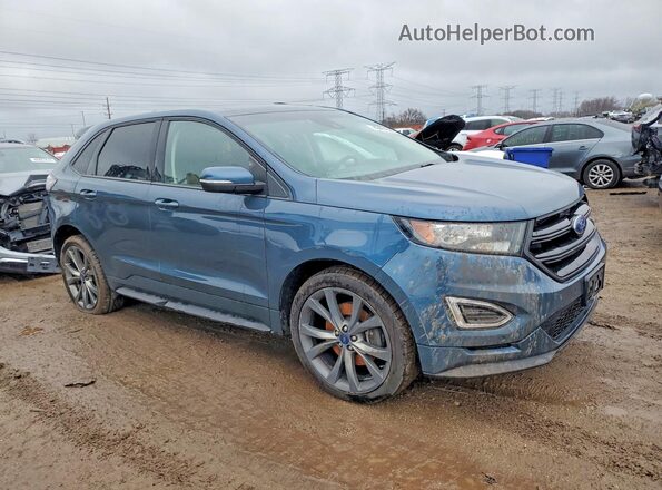 2FMPK4AP1GBB03024 2016 FORD EDGE Blue Առջևի աջ