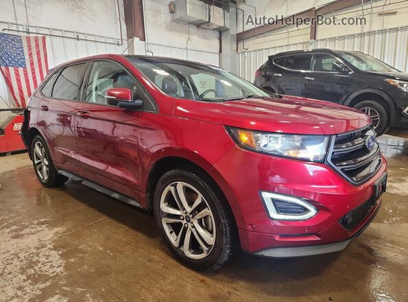 2FMPK4AP1GBC64358 2016 FORD EDGE Red Առջևի աջ