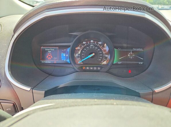 2FMPK4AP1HBB08967 2017 FORD EDGE White Widok zestawu wskaźników