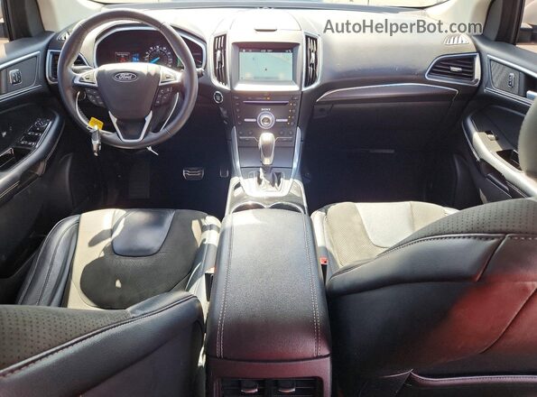 2FMPK4AP1HBB08967 2017 FORD EDGE White Widok deski rozdzielczej