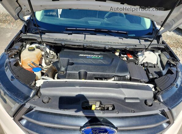 2FMPK4AP1HBB08967 2017 FORD EDGE White Widok komory silnika