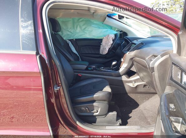 2FMPK4AP1HBB73088 2017 FORD EDGE Maroon Front interior view