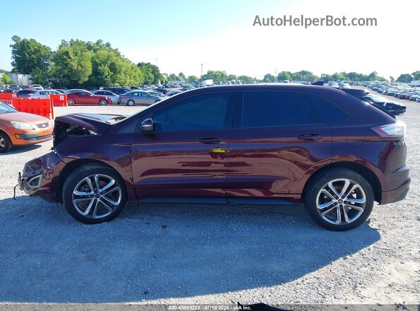 2FMPK4AP1HBB73088 2017 FORD EDGE Maroon 