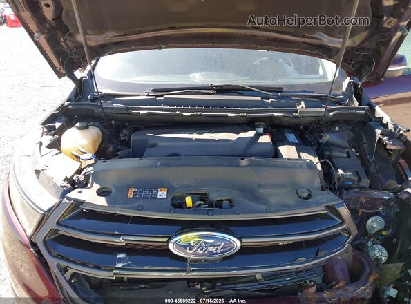 2FMPK4AP1HBB73088 2017 FORD EDGE Maroon Rear view