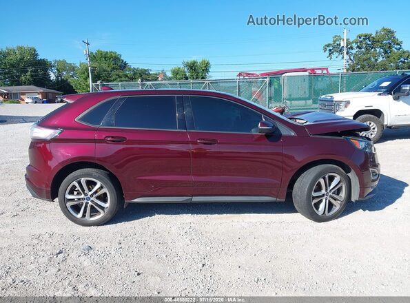 2FMPK4AP1HBB73088 2017 FORD EDGE Maroon 360 interior view