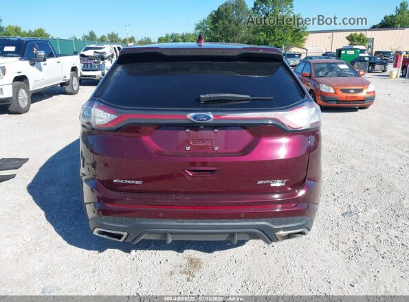 2FMPK4AP1HBB73088 2017 FORD EDGE Maroon 