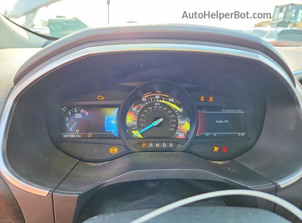 2FMPK4AP1JBC52976 2018 FORD EDGE White Вид щитка приладів